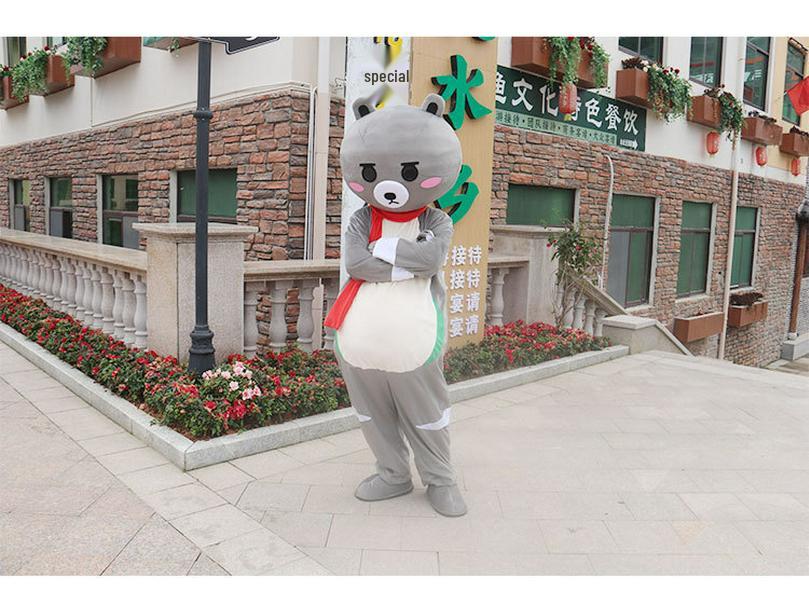Kianran Bear Costume: Cartoon Mascot Cosplay Headgear for Walking & Photoshoots