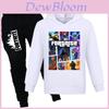 Fortnite Pattern Printing Cartoon Kids Sweater And Pants Set With Soft Cotton Fabric For Middle School Children