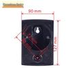 3-Inch Plastic Speaker Cabinet with Iron Mesh Wire Clip for Bookshelf Surround Sound
