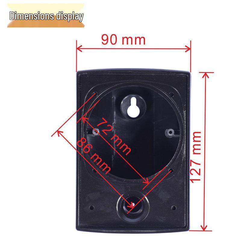 3-Inch Plastic Speaker Cabinet with Iron Mesh Wire Clip for Bookshelf Surround Sound