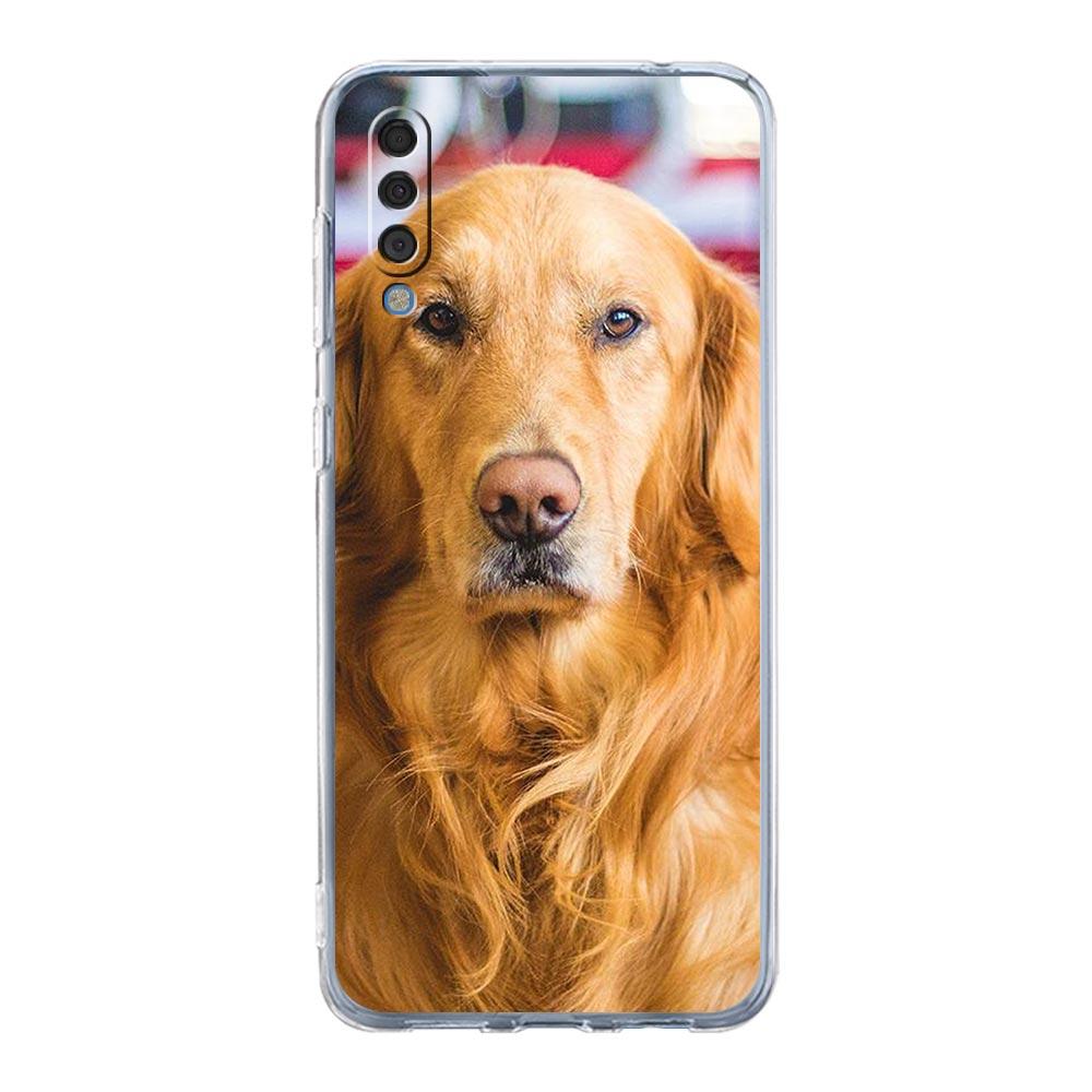 Golden Retriever Friend Phone Case For Samsung A52 A50 A70 A30 A40 A20E A10 A10S A20S A02S A04s A12 A22 A32 A72 5G Clear Cover