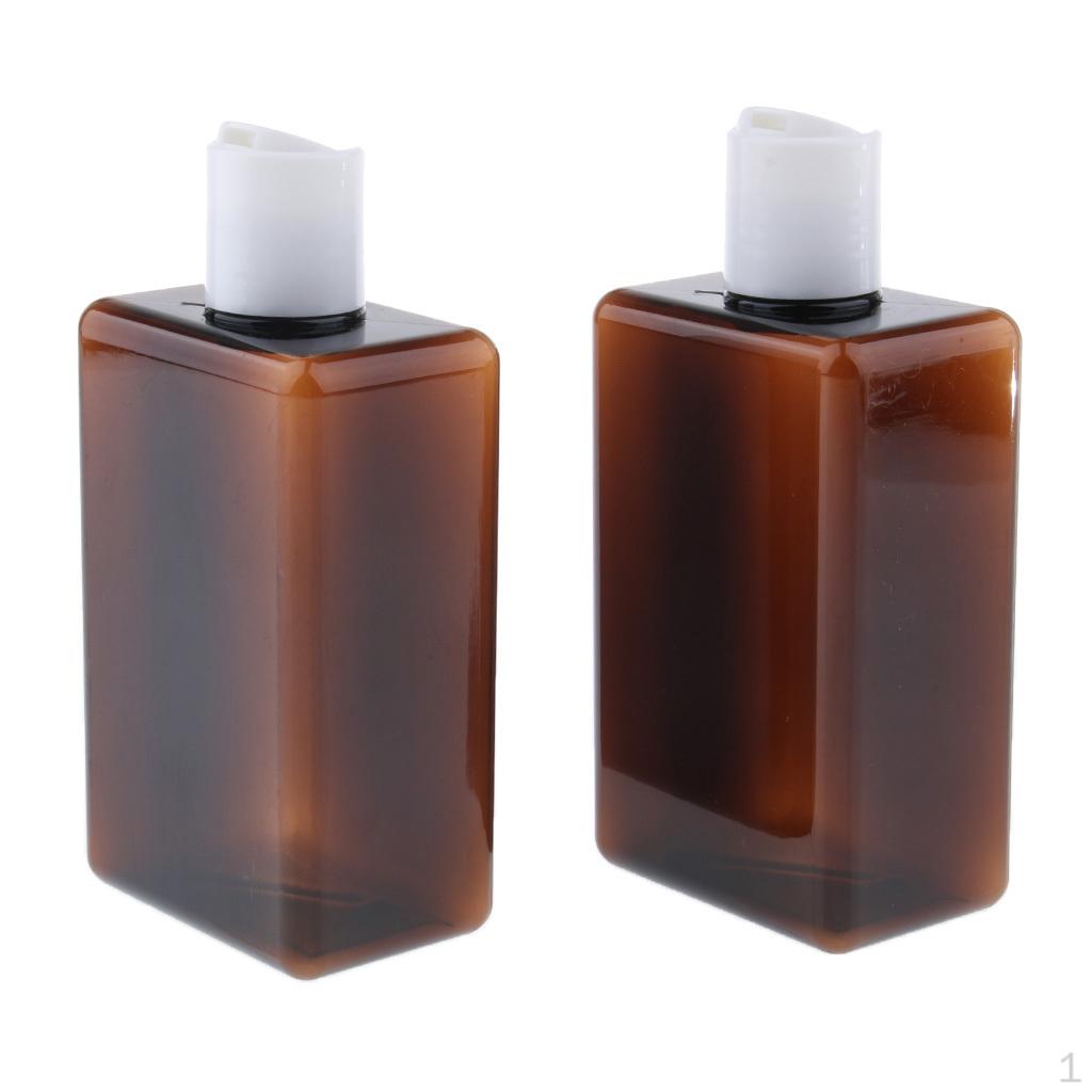 2 Pieces Refillable Empty Shower Gel янтарь