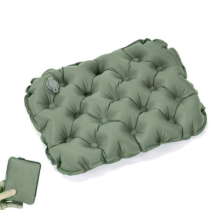 

Надувная подушка для улицы, легкая складная подушка для ягодиц, офисное кресло, футон, подушка для ягодиц с сумкой для хранения, аксессуары для кемпинга и пешего туризма one size