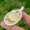 925 Sterling Silver Oval Brecciated Mookaite Stone Handmade Wire Wrapped Pendant