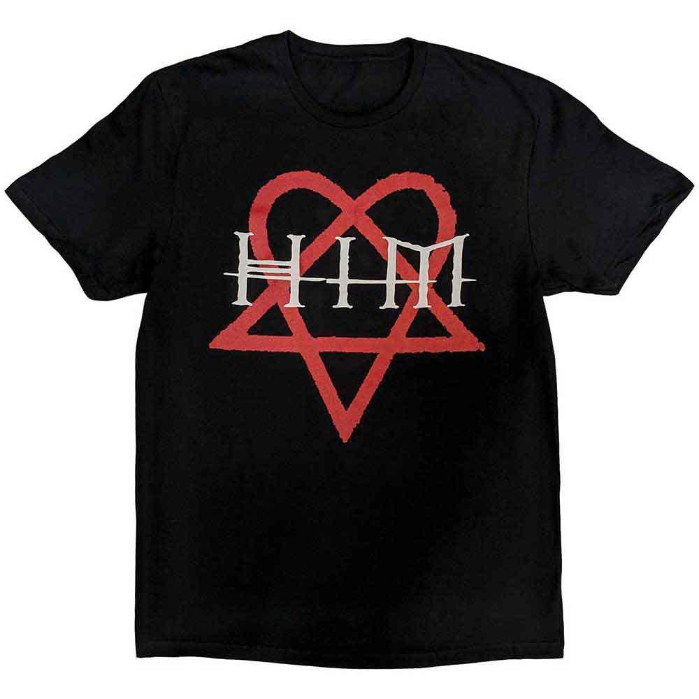Men s HIM Heartagram T-shirt X-Large Black 2XL