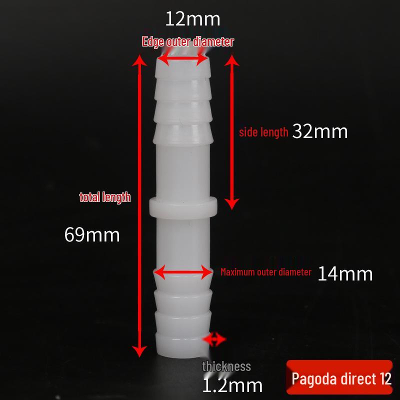 Raccord en T coudé de pagode Connecteur de tuyau Raccords en plastique caoutchouc - Accessoires pour tuyaux d'eau