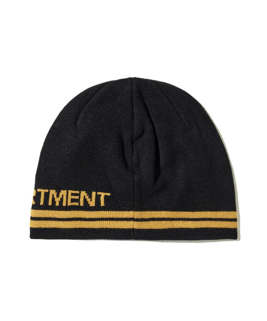 PHYSICAL DEPARTMENT Logo Jacquard Knit Beanie Black