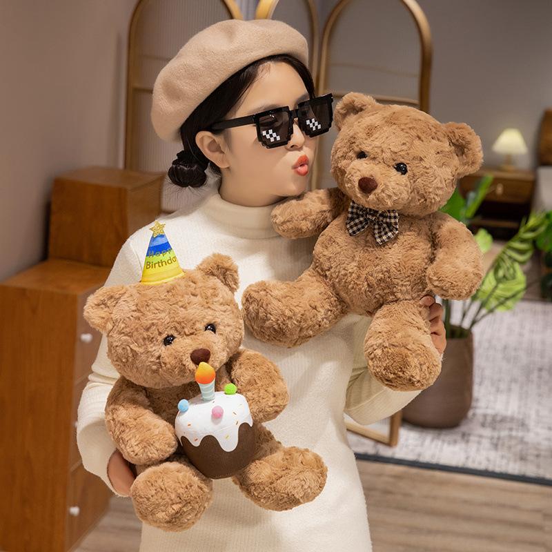 Cute Bow Tie Teddy Bear Bear Doll Plush Toy Bear Hug Bear Doll Children's Doll Birthday Gift