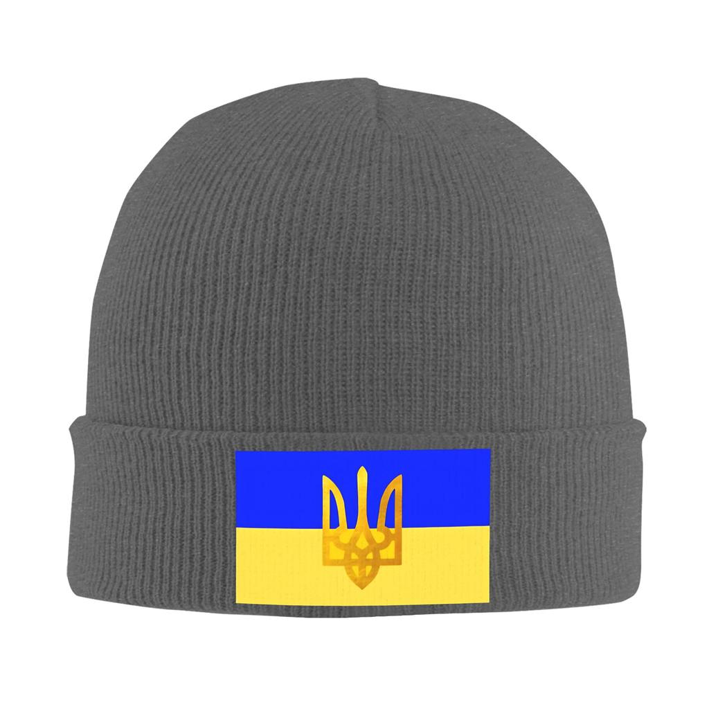Ukraine Flag Bonnet Hats Beanie Hats Winter Printed Knit Hat Cool Unisex Women Unisex Outdoor Elastic Cap