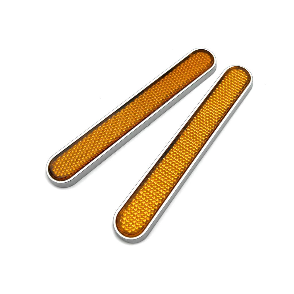 Motorcycle Front Fork Reflector Sticker Lower Legs Slider Safety Warning For Harley Dyna Softail Sportster 883 1200 Fatboy