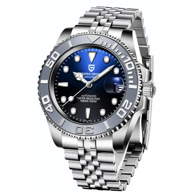 Pagani Design Made In SEIKO NH35 Automatic Mechanical Watch with Water Ceramic Stainless Steel Sapphire Pagani Design Men's Watch, Japan, Movement,