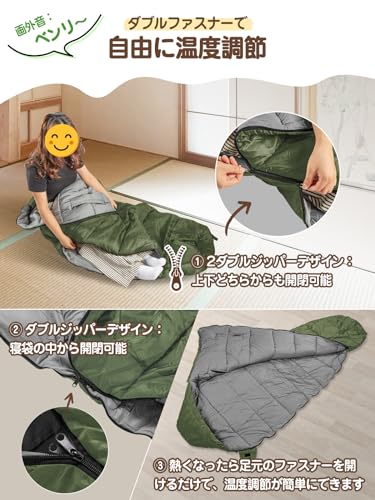 Mummy-Style Winter Sleeping Bag (230T Waterproof, Hands-Free), Cold-Resistant To -18°C, Simple Waterproofing, Highly Warm, All-Season, Disaster Prepar