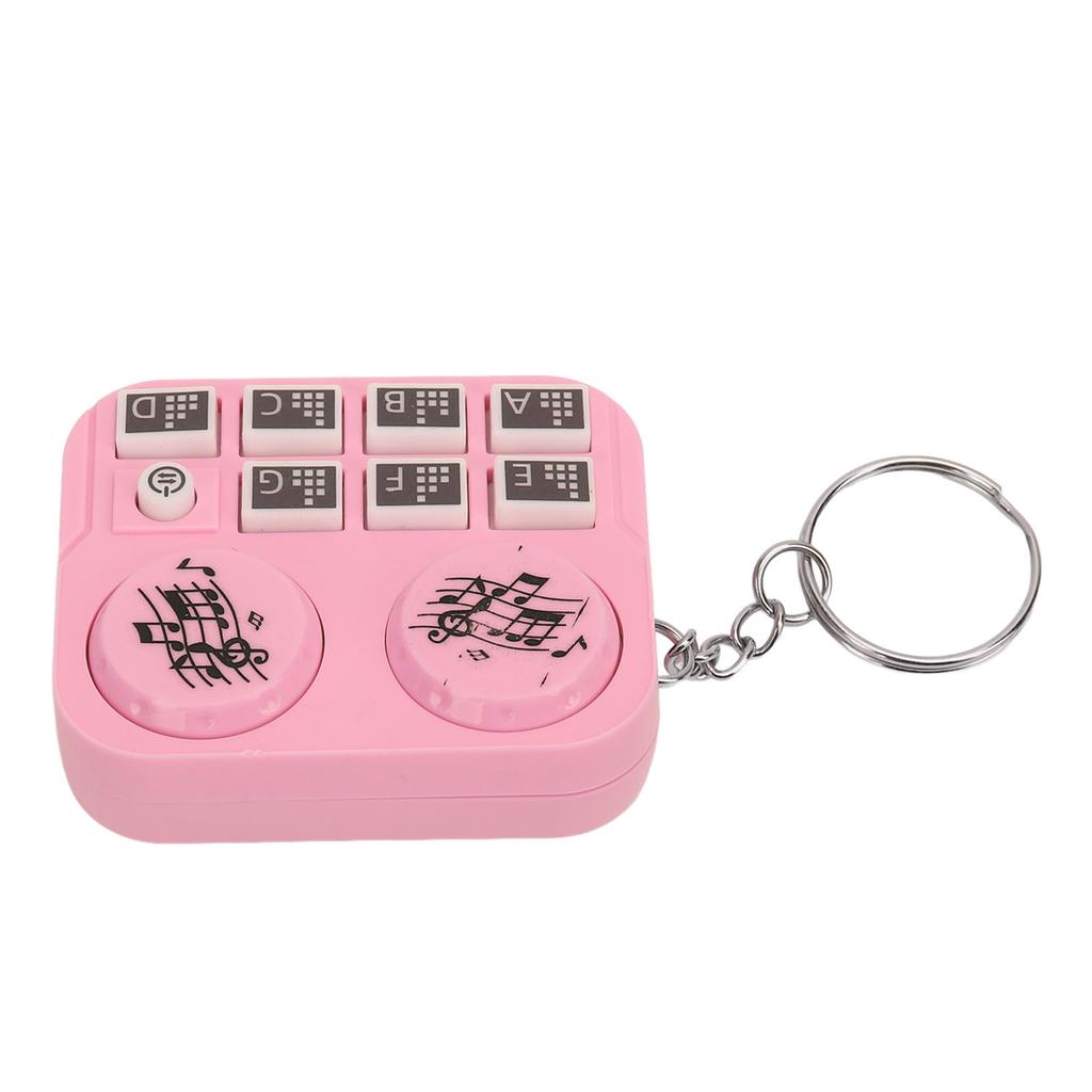 Mini Breloc Lumini Colorate Design Player Disc DJ Mod Redare Automată și Apăsare Proprie DJ Portabil