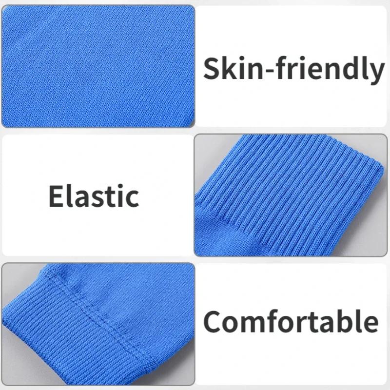 1Pair Athletic Soccer Shin Guard Socks Pad Sleeve Sock Leg Support Football Compression Sleeve Adult Teens Children Leg Protection