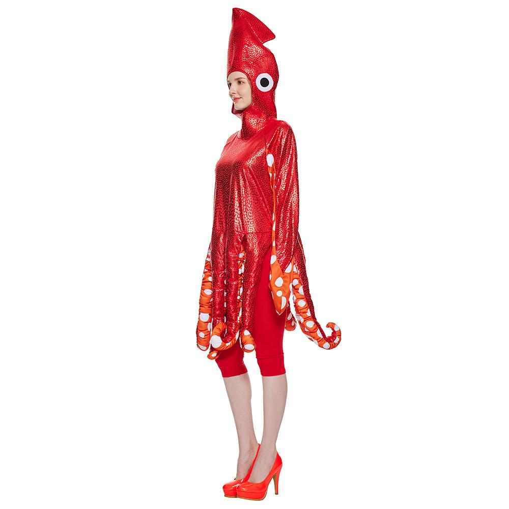 Halloween Marine Creature Octopus Costume For Adults With Polyester Material For Cosplay And Themed Parties