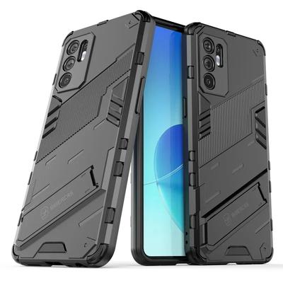 Voor OPPO Reno 6 5G Armor Schokbestendige Telefoonhoes Achterkant Voor OPPO Reno6 Z 6Z 4G Magnetische Standaard Anti-Val Beschermhoesjes Coqu