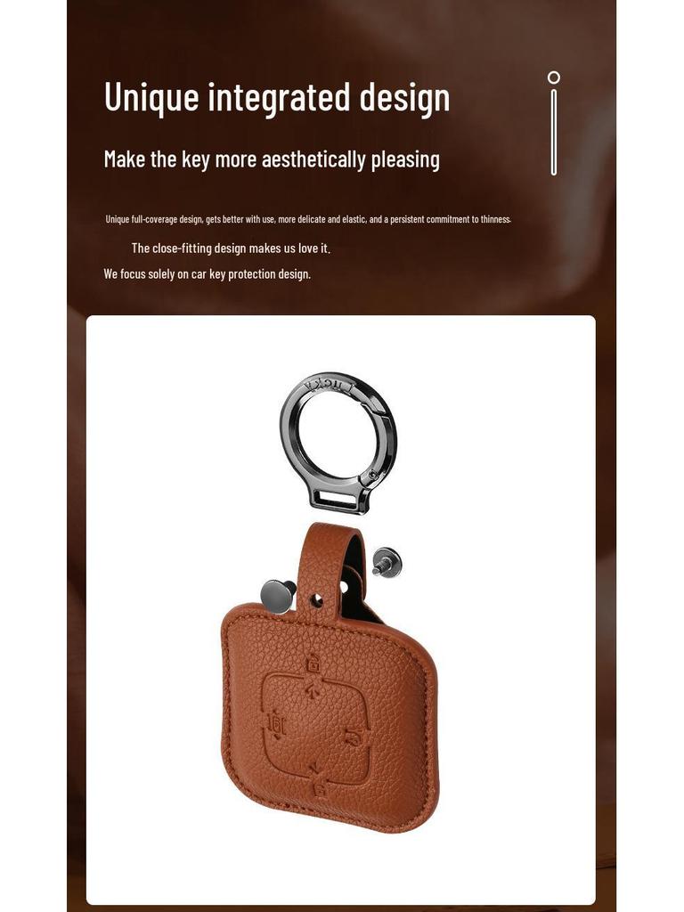 Zeekr Key Case Compatible with 25 Models: 007GT, 7X, 001, 007, MIX, and 009 - Simple Buckle Design