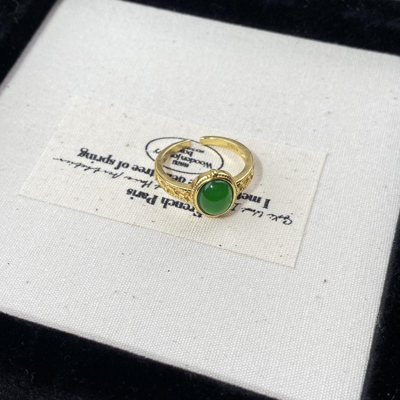 

Stylish Adjustable Open Copper Ring For Women Featuring Chic Geometric Patterns And Elements J5257