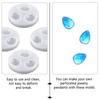 New Water Drop Shape Pendant Mold High Transparency Gem Design Teardrop Silicone Mold Flexibility Easy Clean UV Epoxy Mold DIY