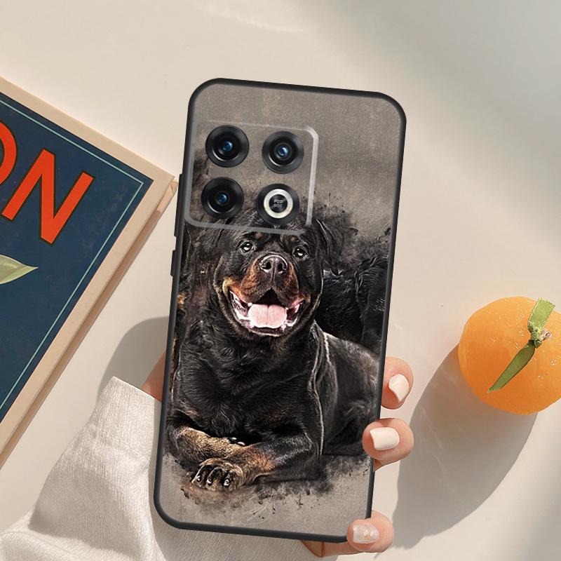 Süße Rottweiler Hund Hülle Für OnePlus 13R 12R 10R 13T 10T 11 12 13 15 OnePlus Nord 5 CE 2 3 4 Lite N20 N30 Cover