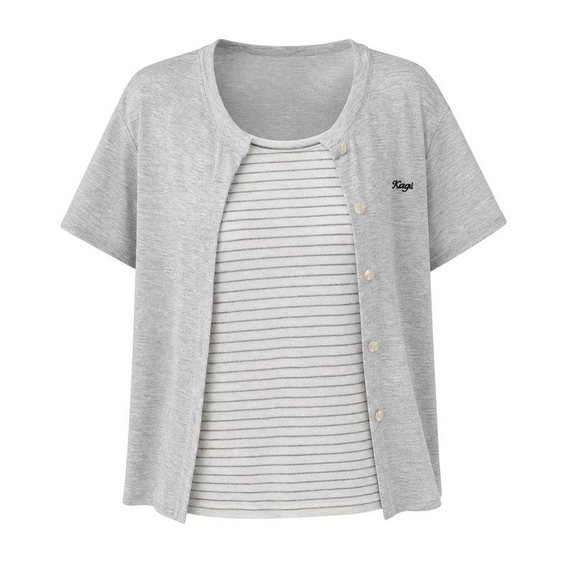 La Chapelle Women s Striped Short-Sleeved T-Shirt XL