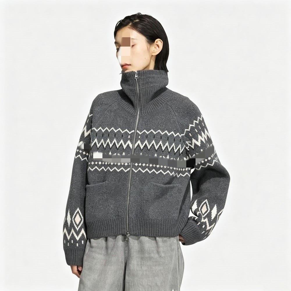 New Retro Double-Zip Wool Cardigan - Autumn/Winter Trend