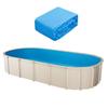 Oval Pool Liner 22 X 12.3ft Overlap Style Pool Liner 52in Wall Height