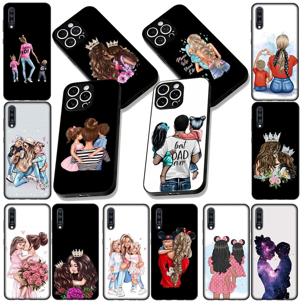 Cover for Samsung Galaxy A05 A06 A14 A50 A51 A52 A12 A13 A17 A70 A07 A25 A26 A56 A23 M53 Case Woman Baby Girl Mom Family Boy