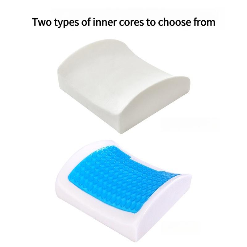 1pcs Ergonomic Waist Cushion with Pocket Office Car Dual-use Memory Cotton Elastic Waist Protection Sedentary Waist Support Non-slip Backrest