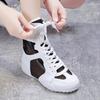 High Top 2024 summer new thin all-matching new thick bottom white mesh breathable hollow ankle boots