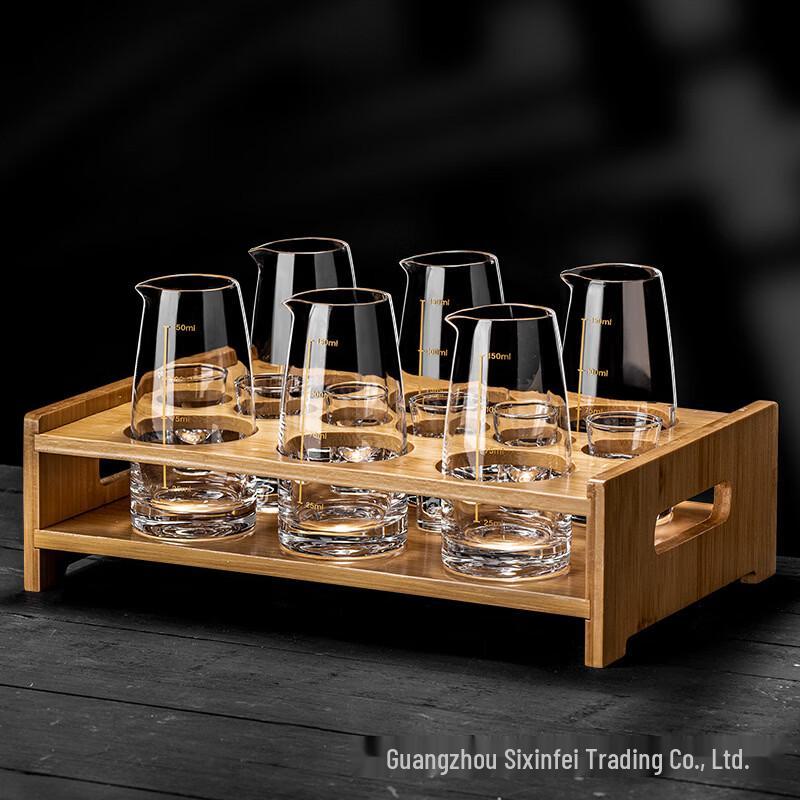 Shangqi Glass Baijiu Decanter and Cup Set