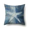 Blue Ocean Seaweed Polyester Pillow Case Car Decoration Home Print Pillow Bedside Sofa Waist Cushion Cover