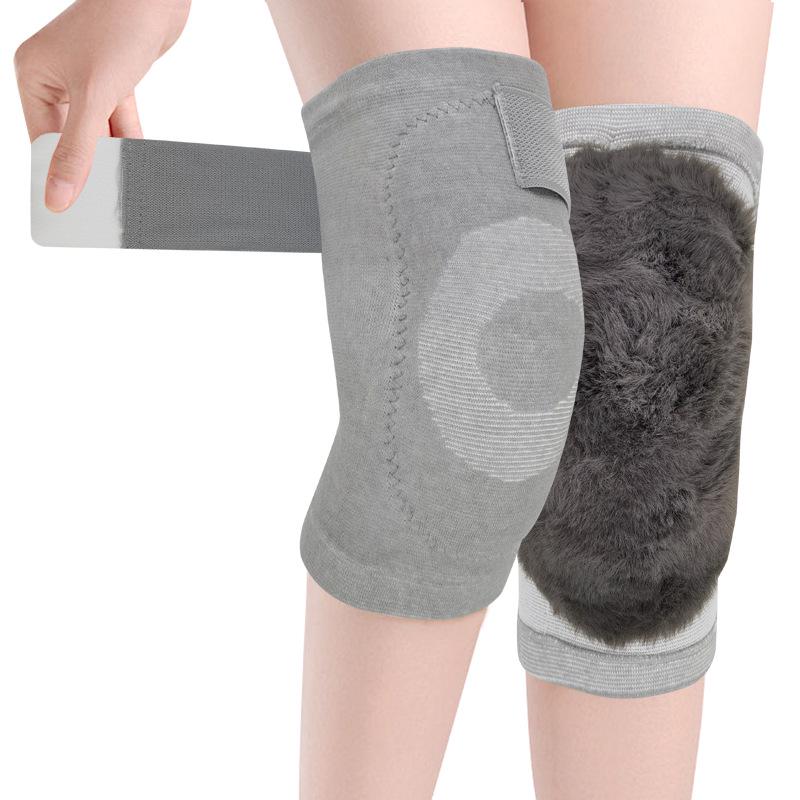 Thickened Anti-Rabbit Fur Warm Knit Knee Pads for Cold Legs - Autumn/Winter New