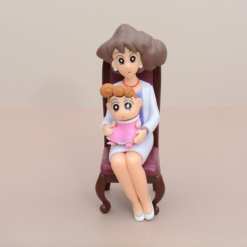 

Family Crayon Shinchan Photo Pvc Set With Hiroshi And Misae Figure For Gift Meiya Koi
