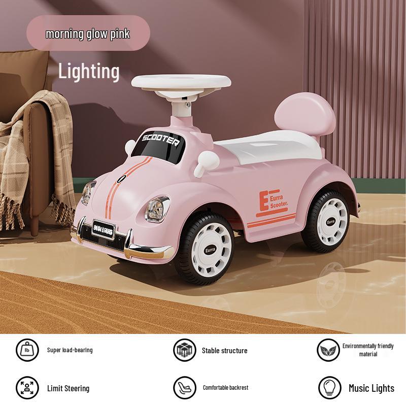 4-Wheeled Toddler Wiggle Car & Balance Bike for Ages 1-3 - Baby Walker & First Birthday Gift