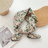 Pure Cotton 70Cm Small Square Scarf, Fresh And Breathable For Women, Soft Literary And Decorative Small Silk Scarf, Versatile Floral Scarf For Women