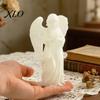 Glow-in-the-dark Angel Glow?in?the?Dark Praying Figurine, Luminous Guardian Statue, 3D Printed Delicate Wings Figurine Desktop Ornament