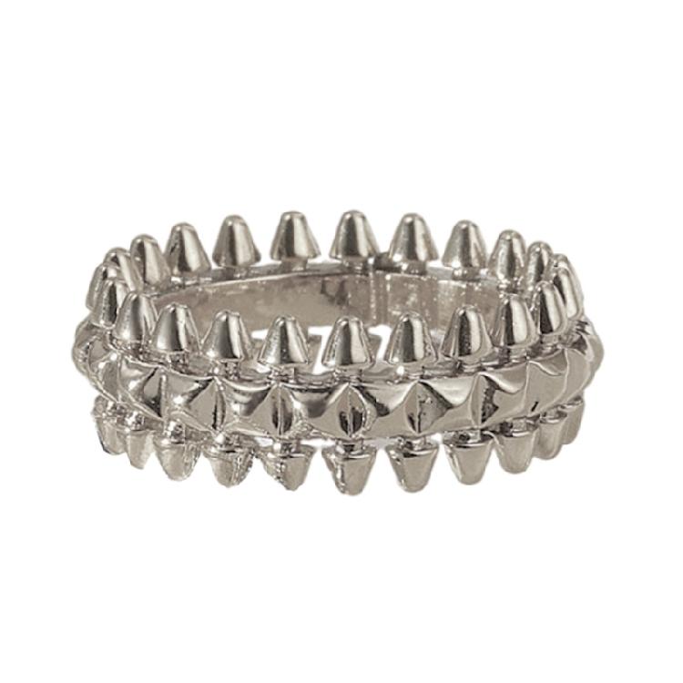 

Elegant Round Rings Wedding Rings Geometric Dating Rings Finger Rings Stainless Steel Texture Perfect for Woman and Man