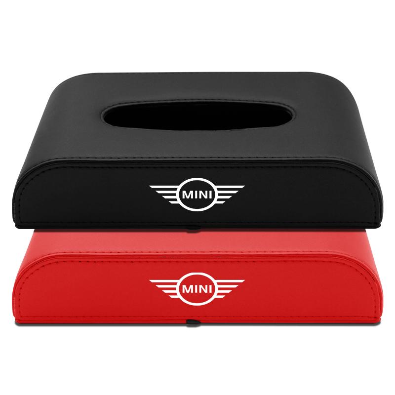 1Pcs Car Tissue Box Holder Armrest Box Storage Case Car Accessories For BMW Mini Cooper F54 F55 F56 R56 R60 SONE Roadster Clubman Coupe