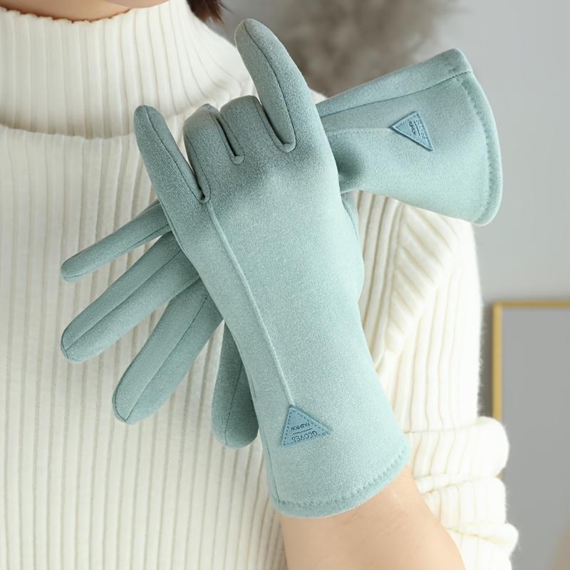 Women'S Warm Gloves for Spring And Autumn, Touchscreen-Friendly Fleece Gloves, Windproof And Cold-Resistant for Driving And Cycling