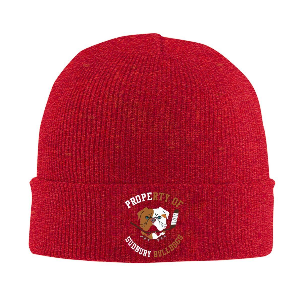 Property Of Sudbury Bulldog Premium Warm Knitted Cap Winter Knit Bonnet Hat Skullies Beanies Hip Hop Caps for Unisex One Size