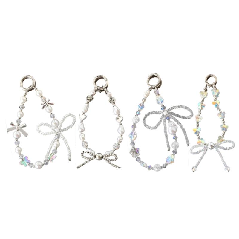 Style Phone Attachment Elegant Phone Pendant Modern Wristband Special Mobile Phone Beaded Pendant for Girl Student