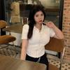 Women's Short Sleeve White Lace-up Short Sleeve Slim Polo Shirt Short Section Thin Fake Two Pieces Top