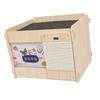 Cooling Cat House Wooden LCD Temperature Display Outside Feral Cat Shelter with Crystal Ice Mat for