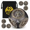 Partygeschenk Sechs-in-Eins Metall Drehende Würfel RPG Rollenspiel mit Sechs Verschiedenen Mustern Drehbarer Würfel D4/D6/D8/D10/D12/D20