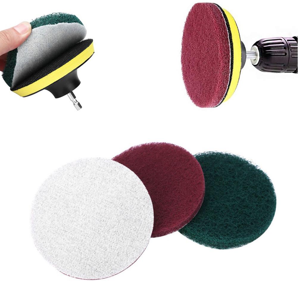 Scouring Pads Polishing Pad Buffing Tools Industrial Scouring Pad Nylon 3pcs Cleaning Clothpolishing For Machinery Maintenance
