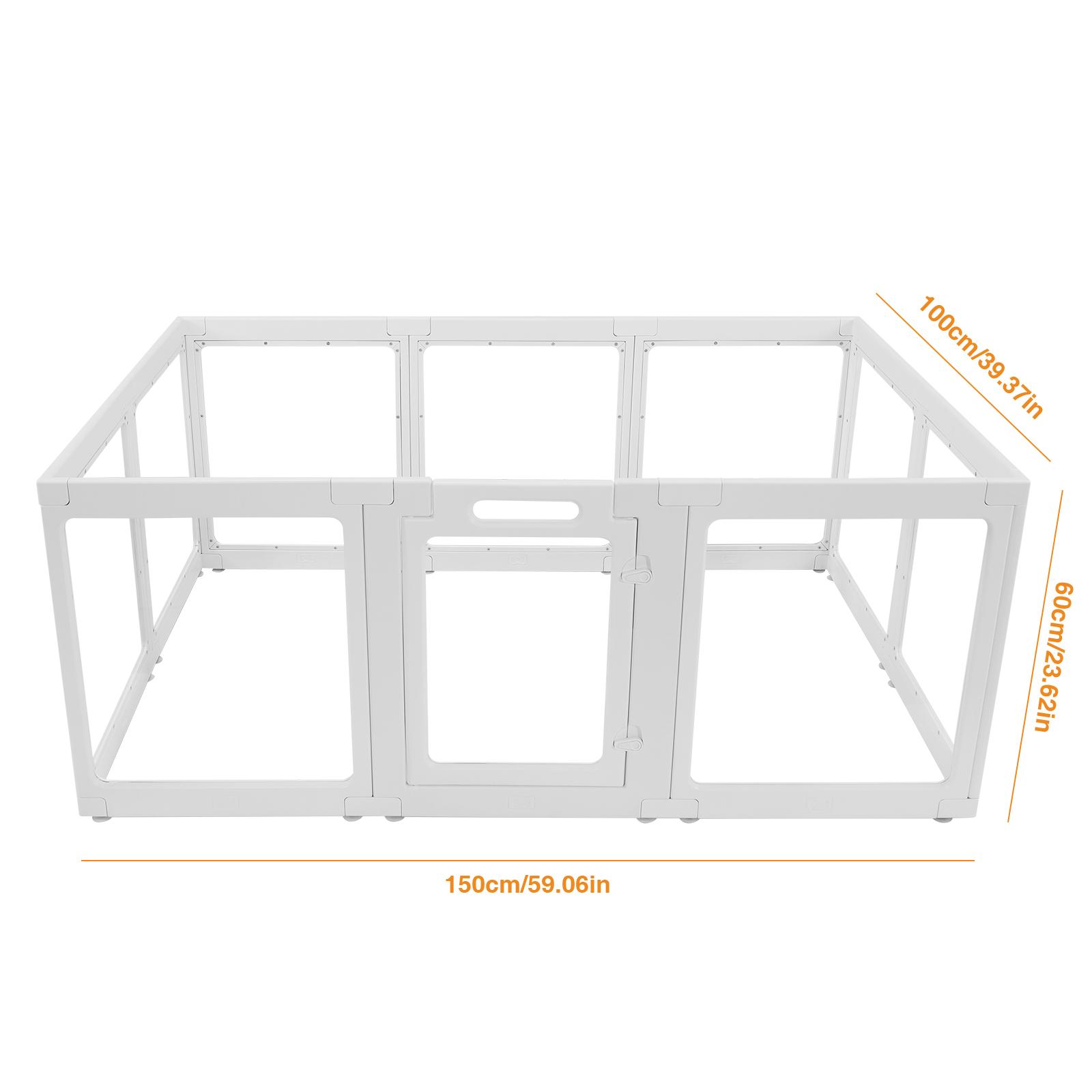 

Очень большой манеж для собак, родильный бокс, прозрачный акриловый загон, клетка-забор для домашних животных, кроликов, хорьков, с дверцей, легко собирается