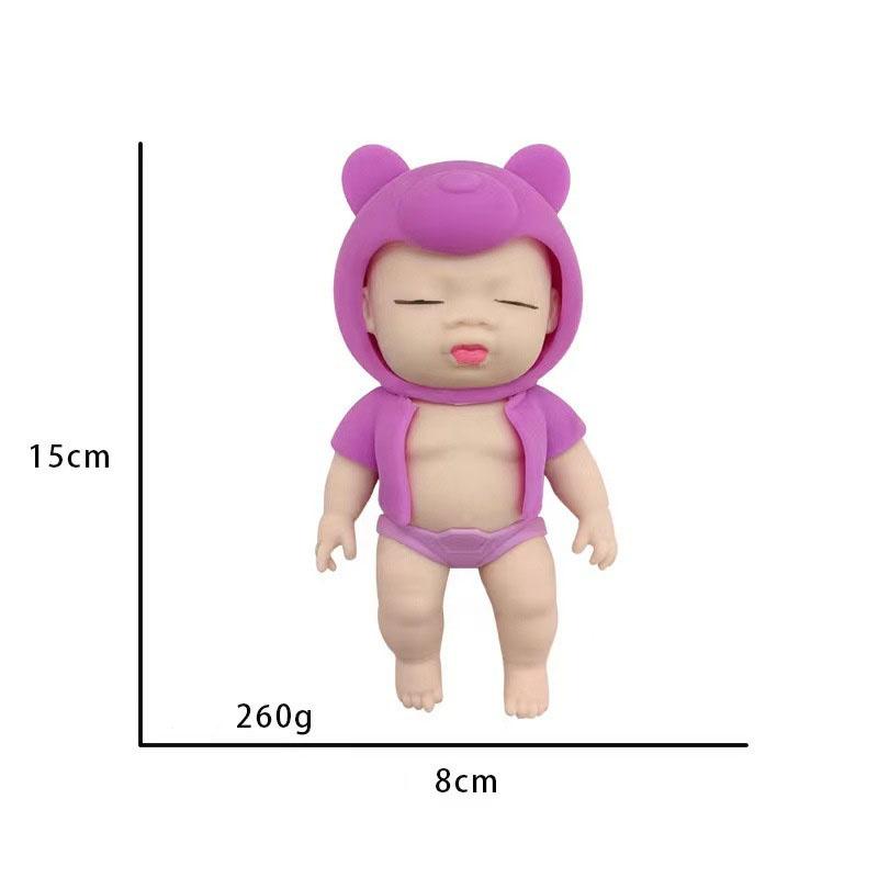 

Large Slow-Rebound Squishy Ugly Doll-Style Toy Plush Toy Stress-Relief Toy Children s Gift белый