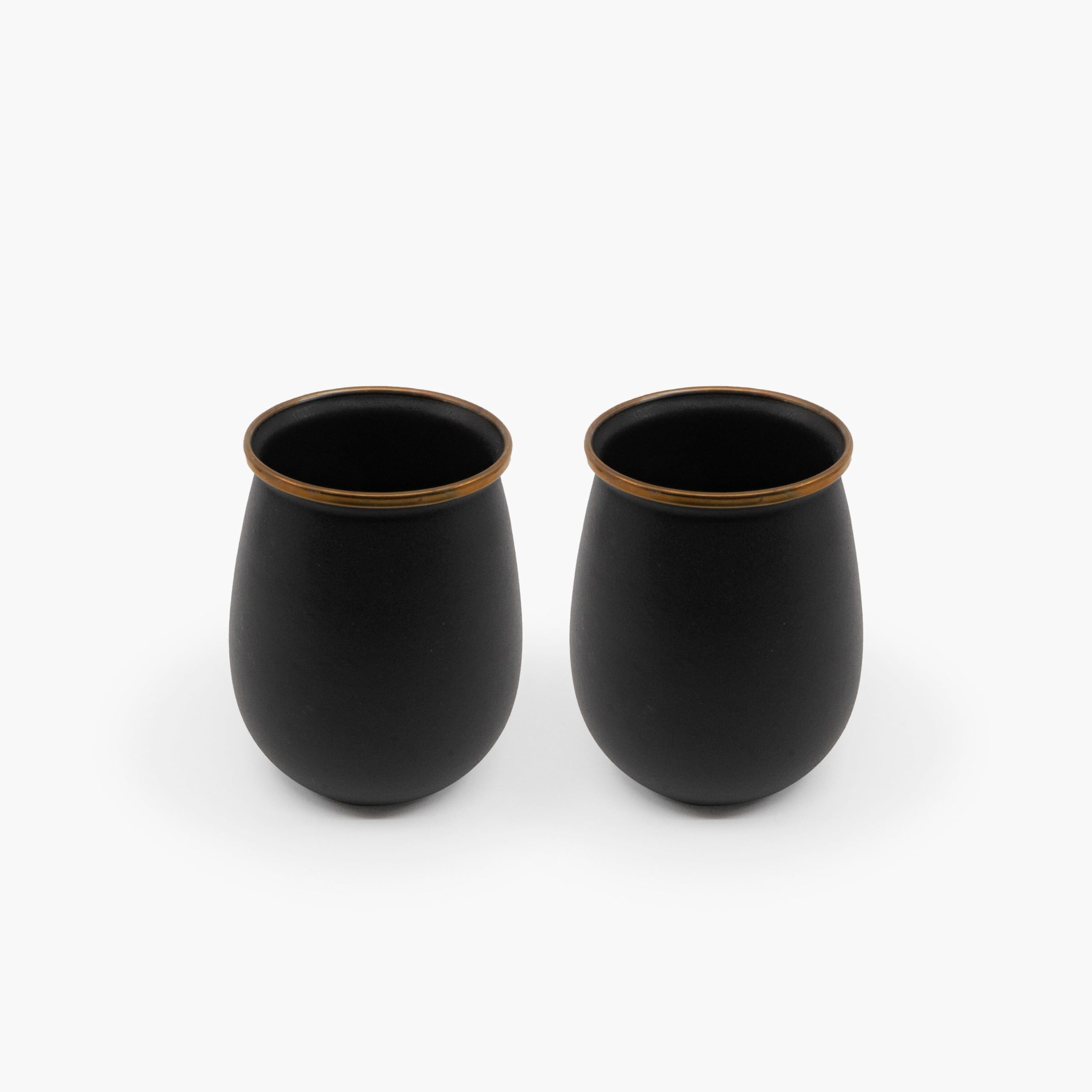 

Barebones Living Enamel Tumbler Set of 2, Charcoal, 20235054023000