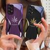 Golden Leaf Wood Grain For Samsung Galaxy S10 4G S20 11E 30 S21 22 S24 Fe Pro S23 S25 Ultra 5G S9 Tempered Glass Phone Case